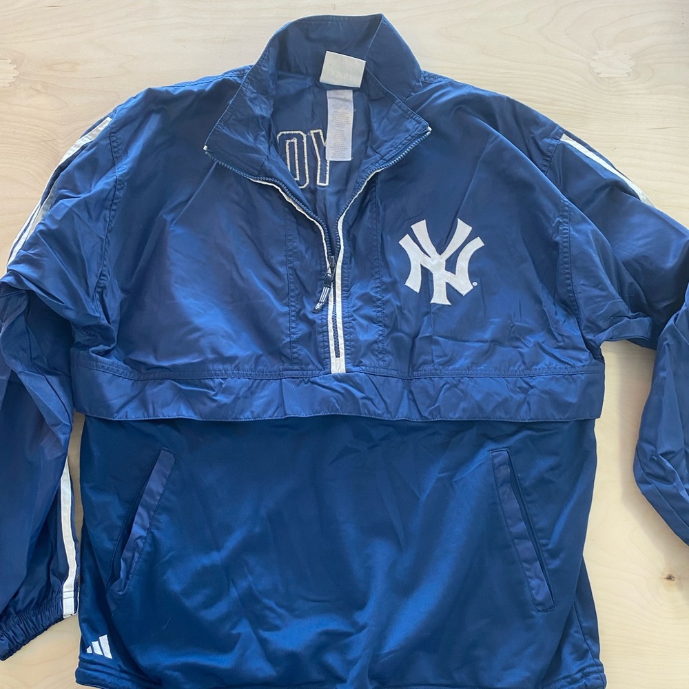Adidas New York Light Weight Pull Over Jacket size large (BZ)